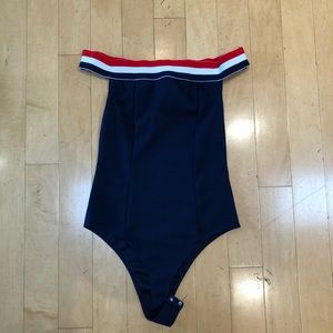 Off the shoulder body suit Fashion Nova